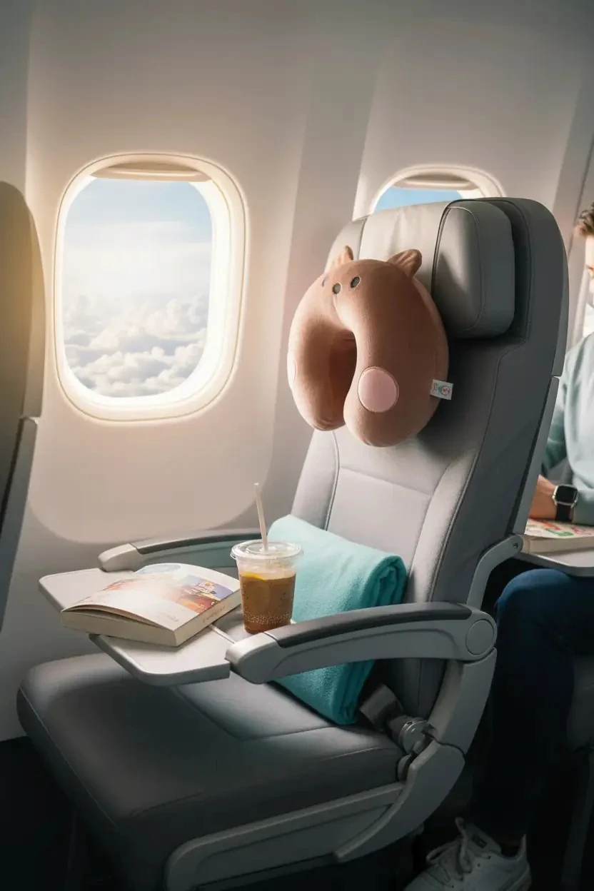 Miniso Lisanslı Mini Koleksiyonu Hafızalı Köpük Boyun Yastığı (Bnini) – Ortopedik & Konforlu