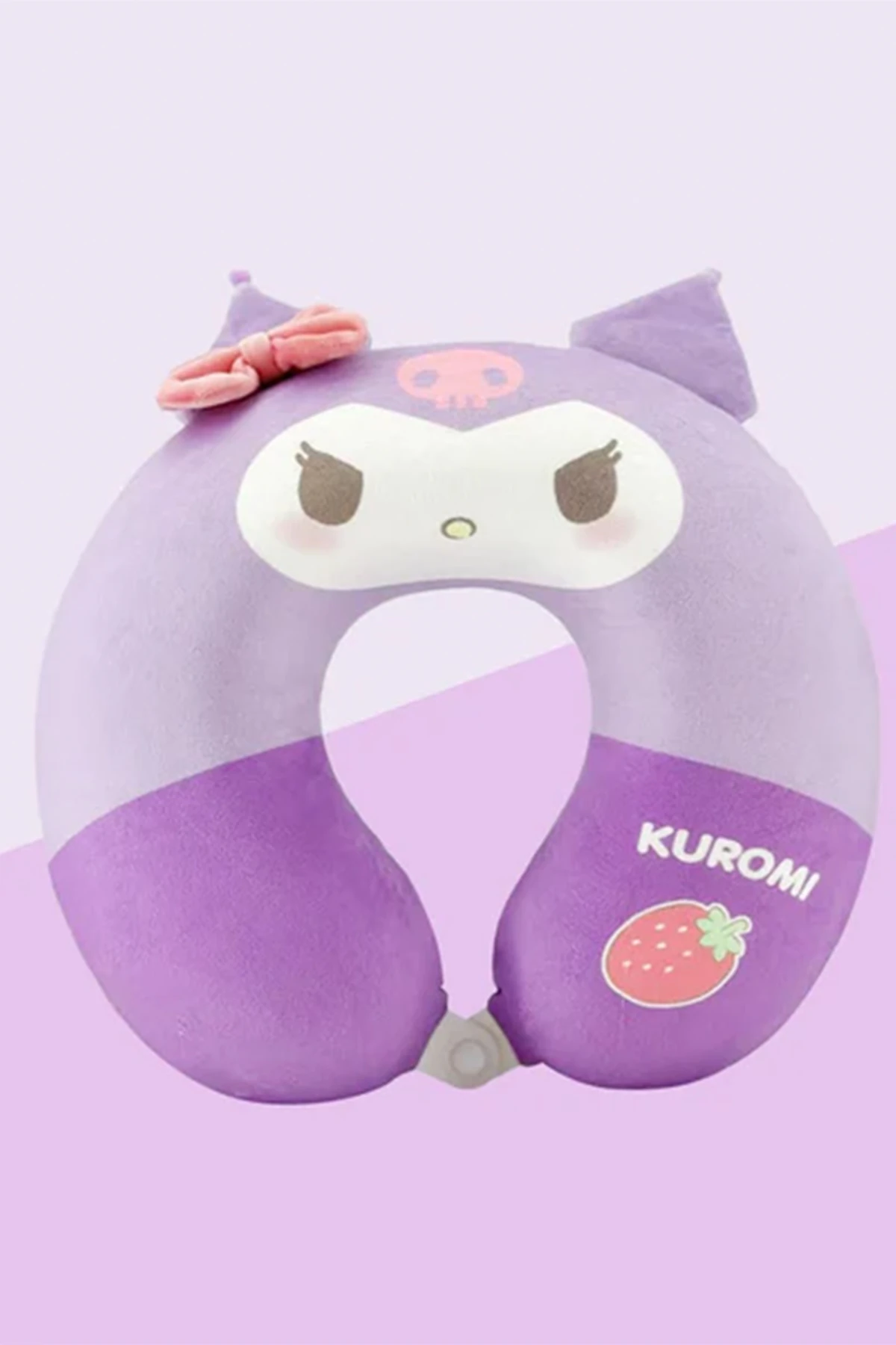 Sanrio Lisanslı Çilek Serisi Boyun Yastığı - Kuromi (Outlet)