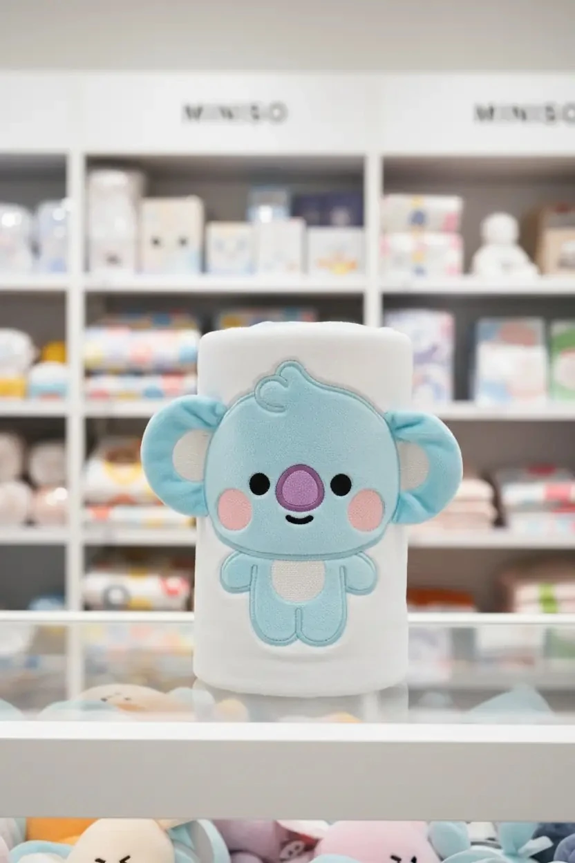 BT21 Lisanlı Bebek Koleksiyonu 3D Battaniye (Koya)