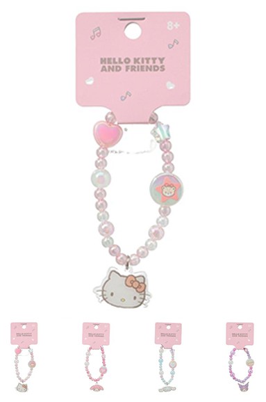 Sanrio Lisanslı Boncuklu Saç Lastiği - Hello Kitty