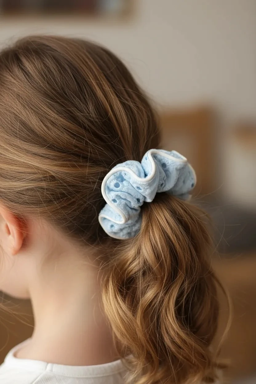 Fashion Serisi Düz Renk Dantel Saç Lastiği (1 adet)