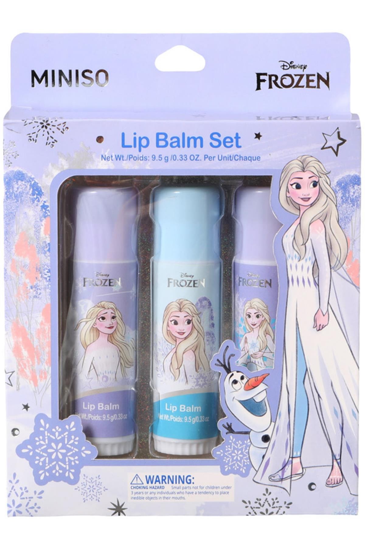 Disney Frozen Lisanslı Lip Balm Seti (3 adet) - Mor