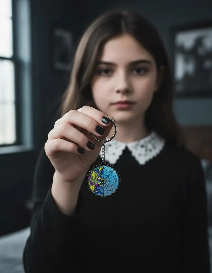 Wednesday Colourful Pencere Anahtarlık