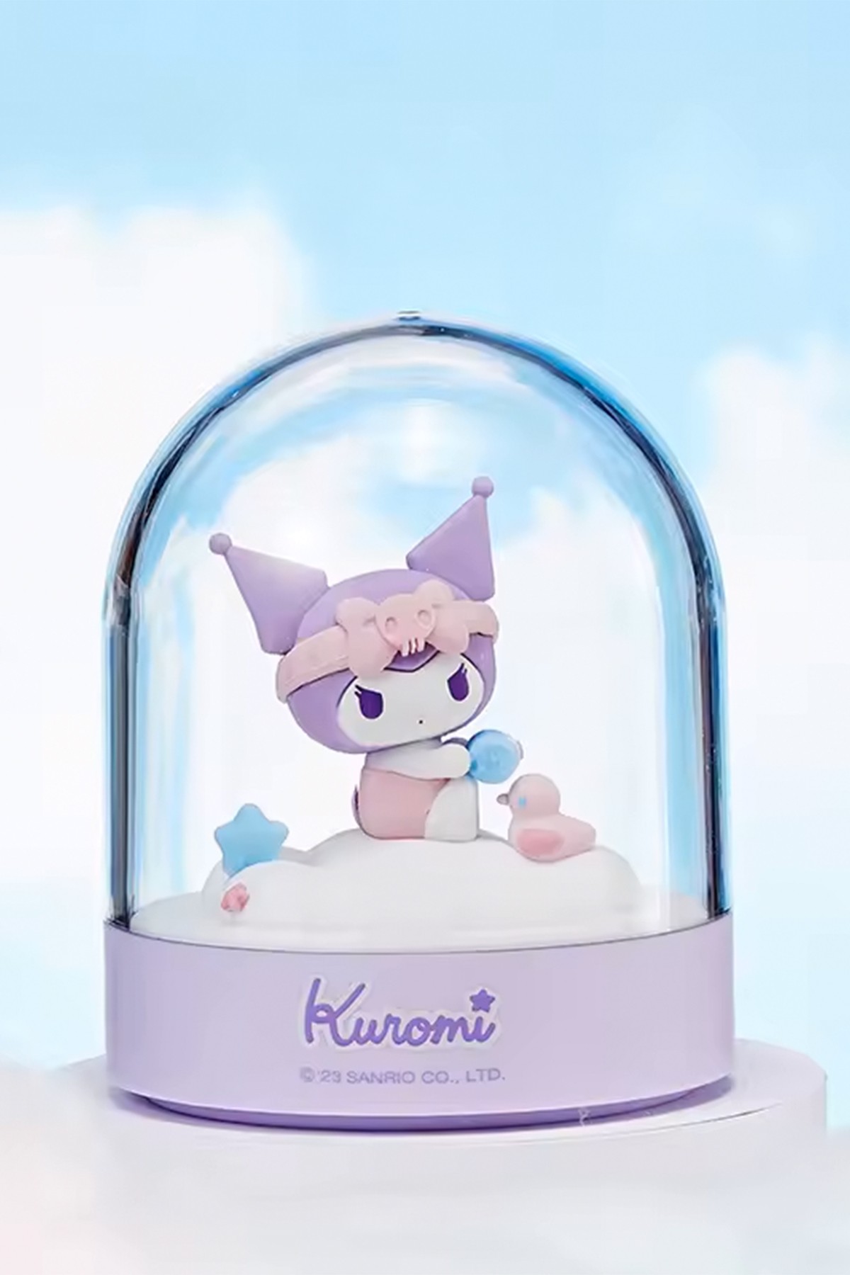 Sanrio Lisanslı Fanus Led Gece Lambası - Kuromi