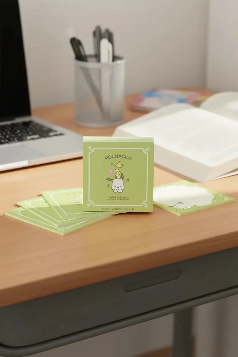 Sanrio Lisanslı Pochacco Not Kağıdı Seti – 3 Farklı Tasarım