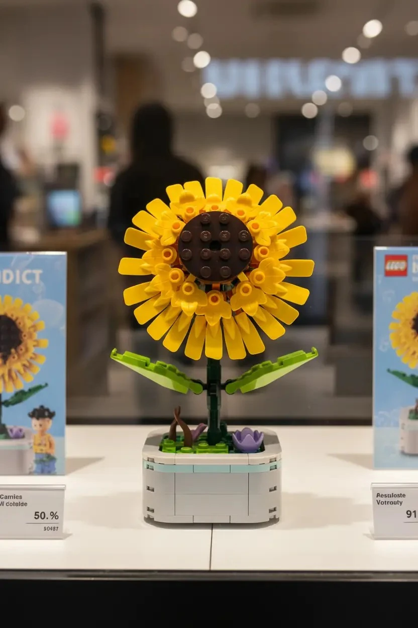 Ayçiçeği (Mini Çiçek Lego)