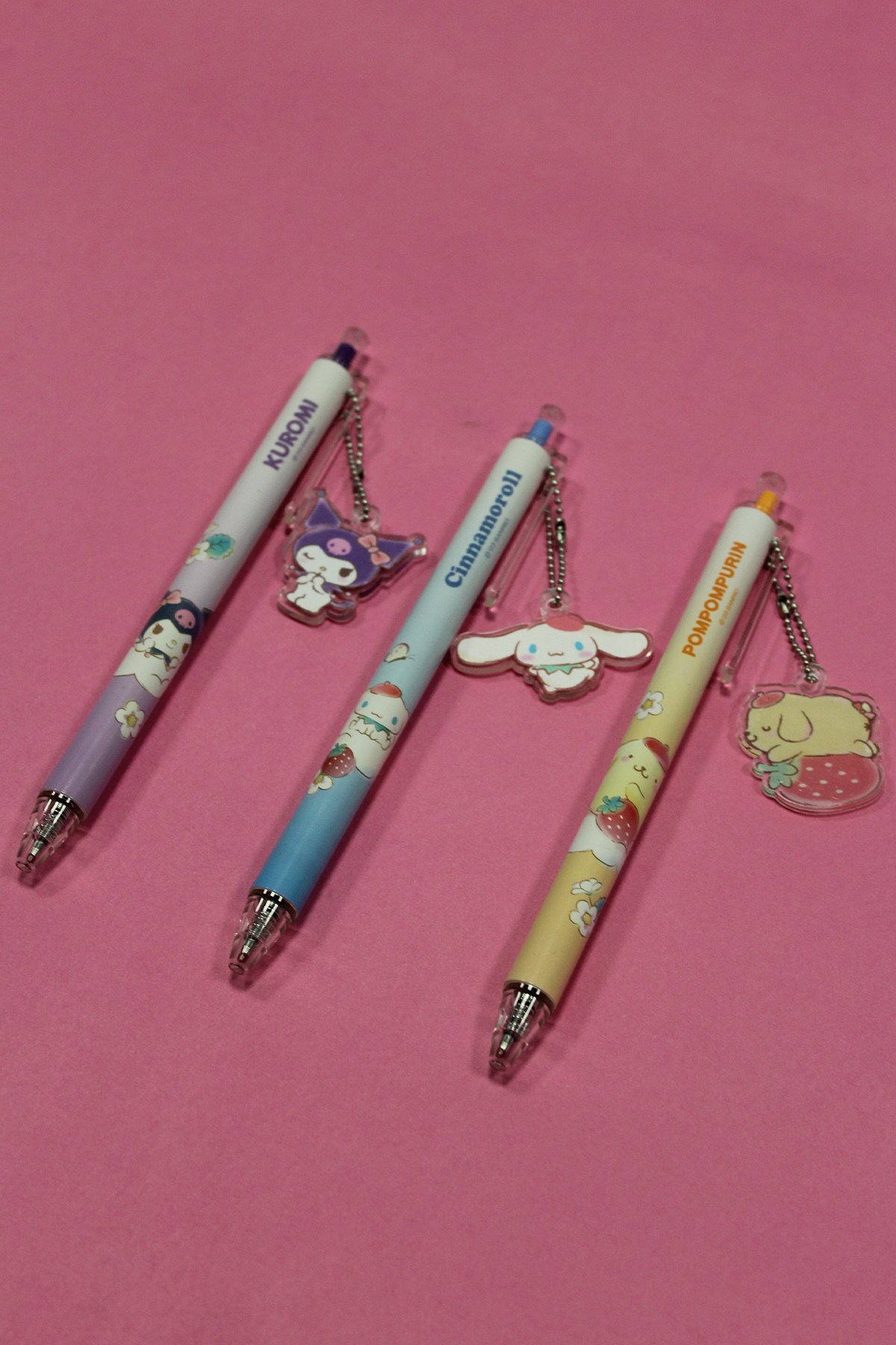 Sanrio Lisanslı Mini Figürlü Tükenmez Kalem - Cinnamoroll - Kuromi - Pompompurin
