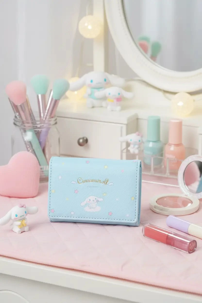 Cinnamoroll Sevimli Kapaklı Bozuk Para Cüzdanı