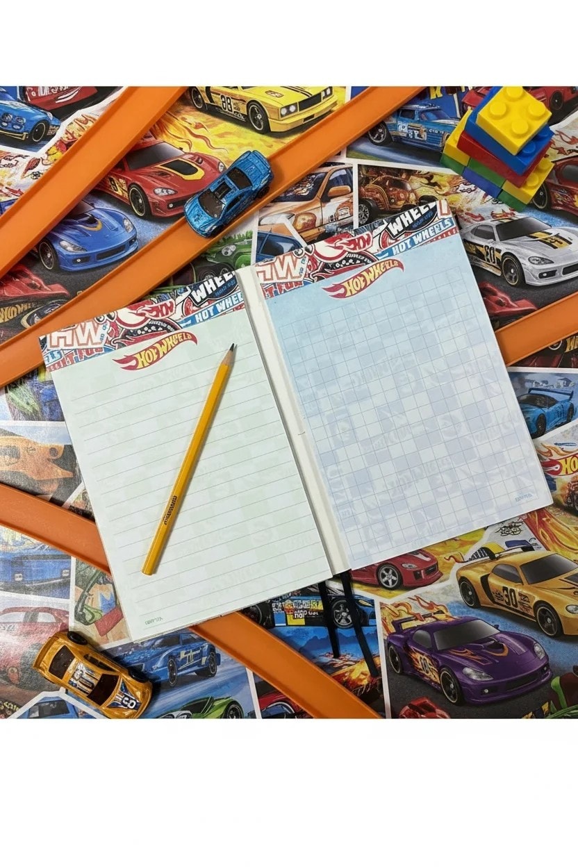 Hot Wheels A7 İkili Mini Bloknot