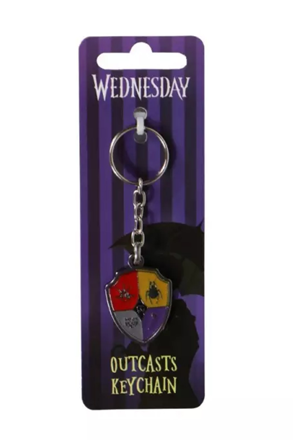 Wednesday Lisanslı Outcasts Kalkan Anahtarlık