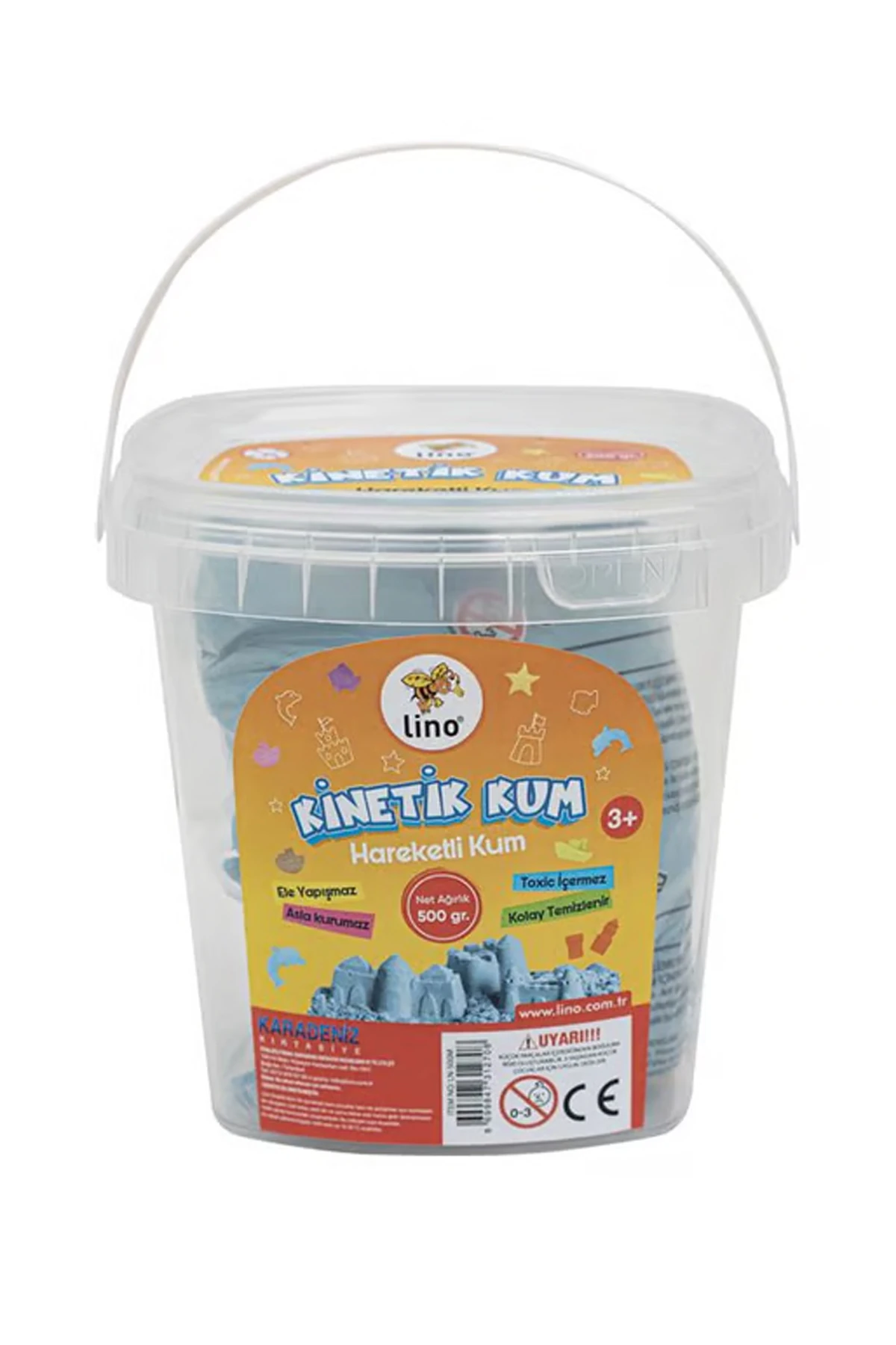 Lino Kinetik Kum 500 Gr - Mavi Kova