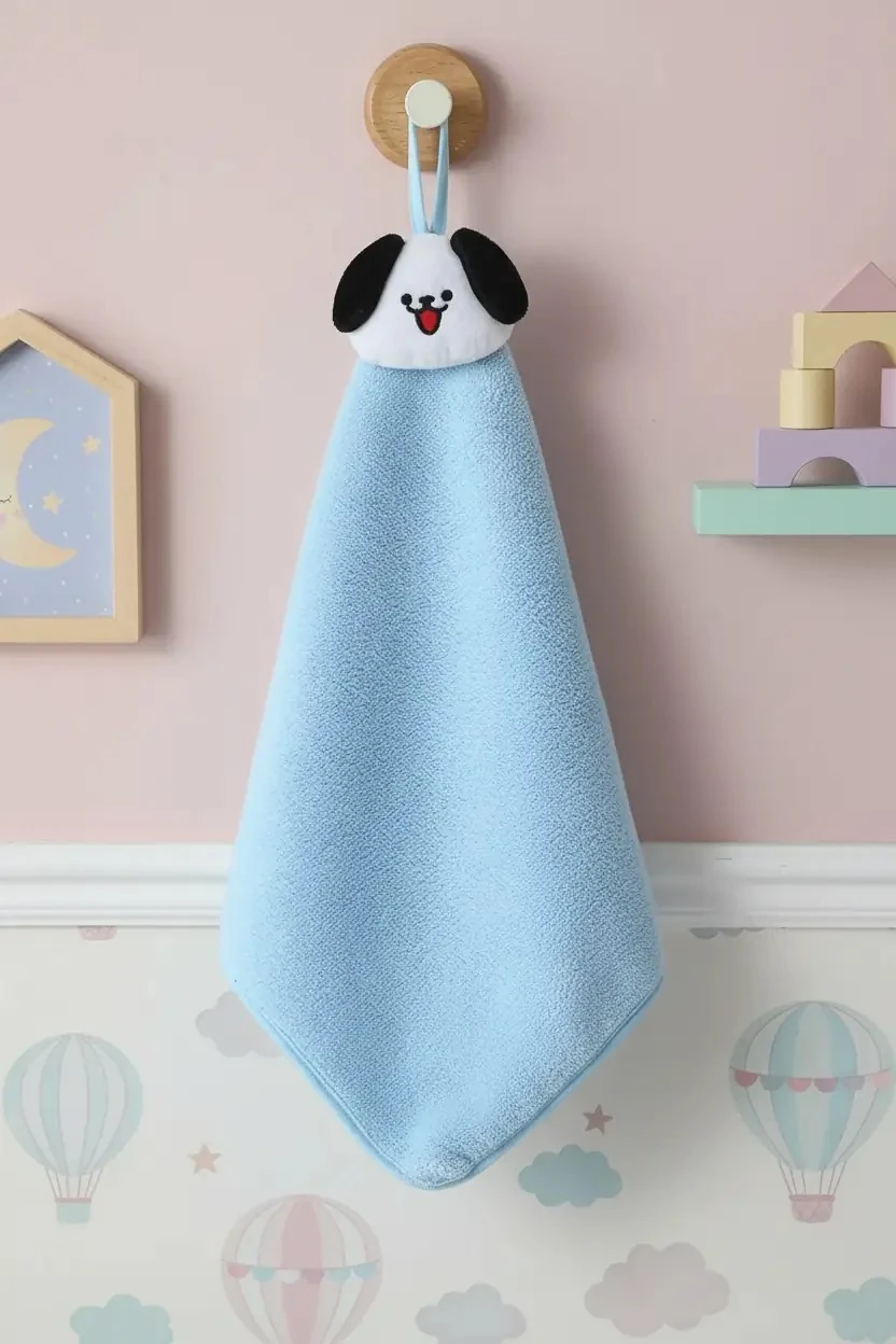 Miniso Lisanslı TUTOGOU Serisi Tuto El Havlusu – 30 cm Kare Mutfak Banyo Havlusu