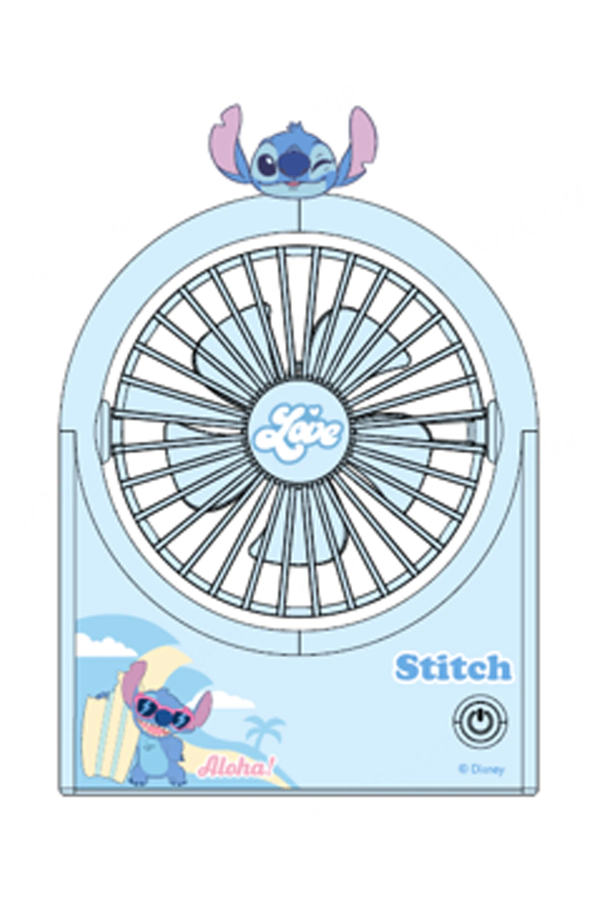 Disney Lilo & Stitch Lisanslı Dönebilen Mini Fan