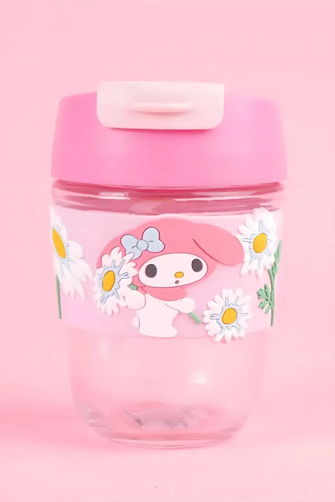 Sanrio Lisanslı Pipetli Mini Cam Şişe (350ml) - My Melody