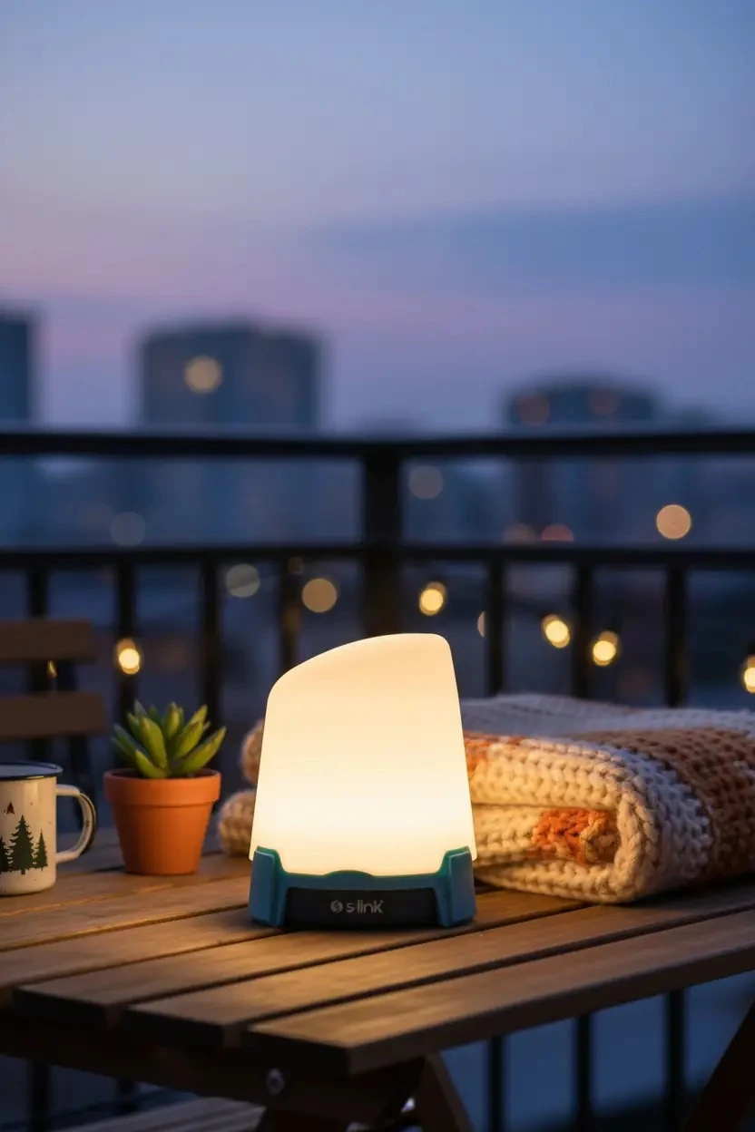 S-link Dekoratif Beyaz Işıklı Pilli Kamp Işığı