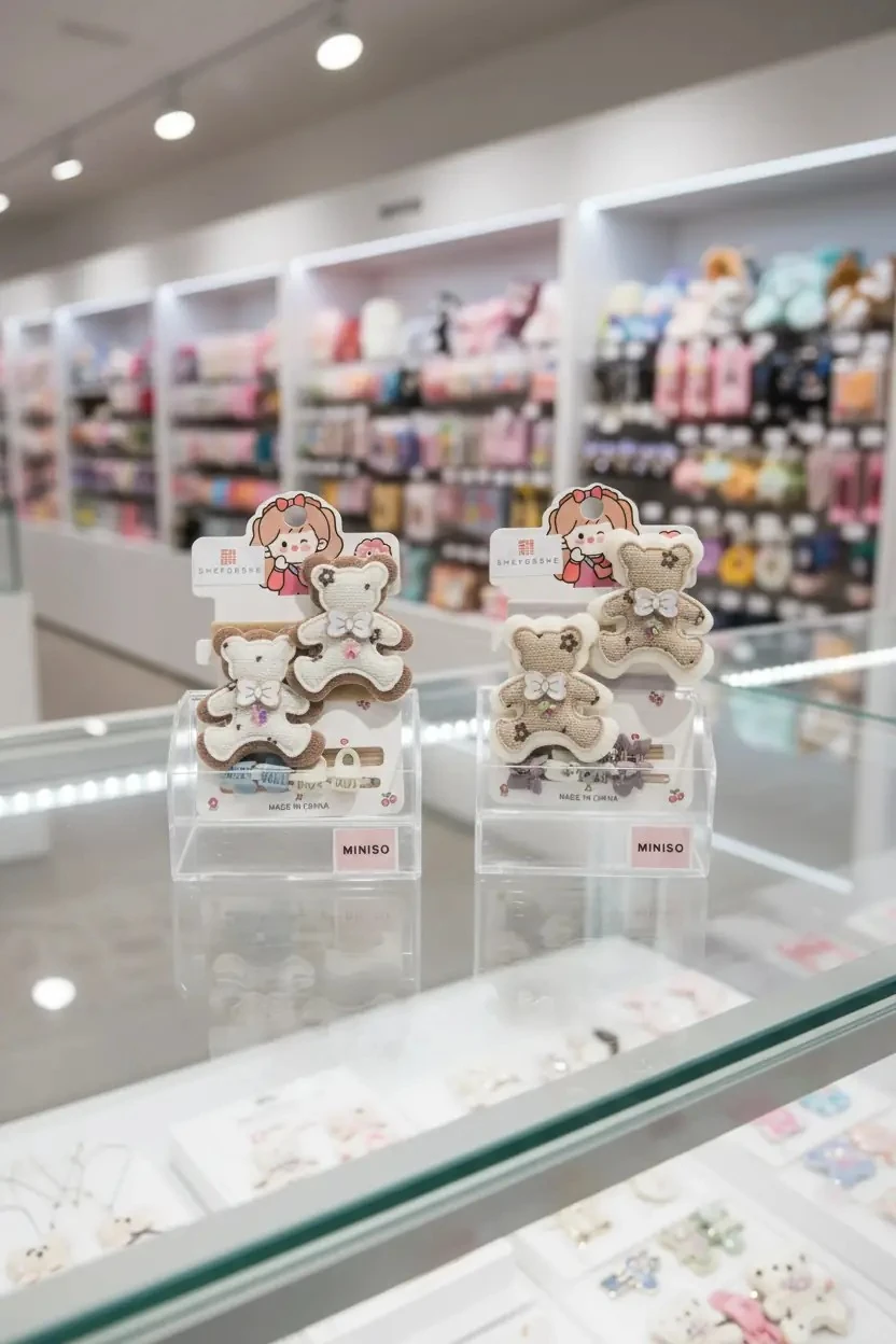 Ayıcıklı Lastik Toka 2'li – Eğlenceli Ve Konforlu Saç Aksesuarı