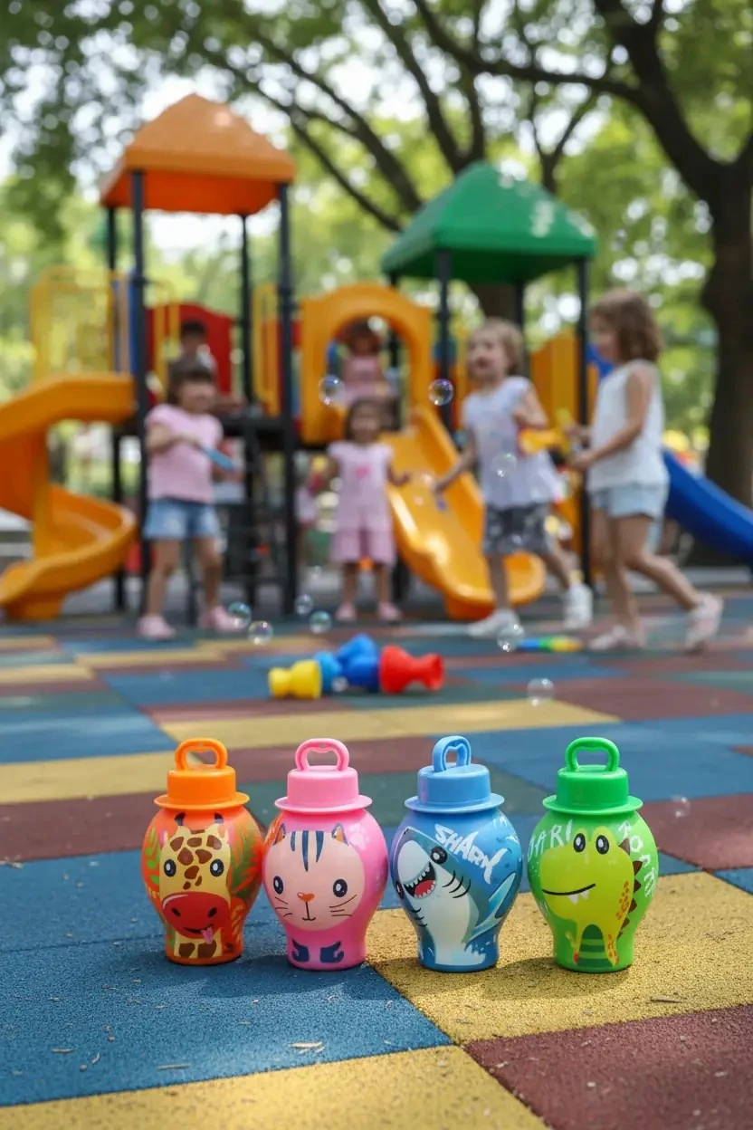 Dökülmeyen Baloncuk Şişesi (4 Çeşitli Model) (Hayvan)