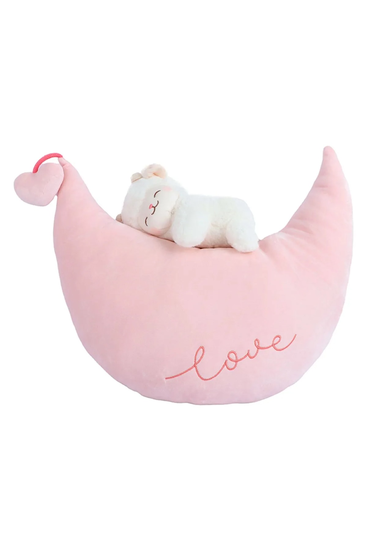 Kuzu Baa Serisi Beyaz Peluş Oyuncak - Uykucu - 36X31,1 Cm (Outlet)
