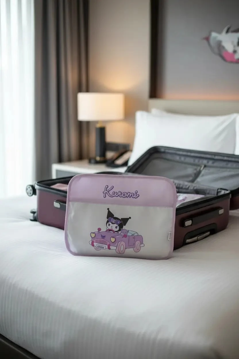 Sanrio Lisanslı Seyahat Çantası (2 Adet) - Kuromi