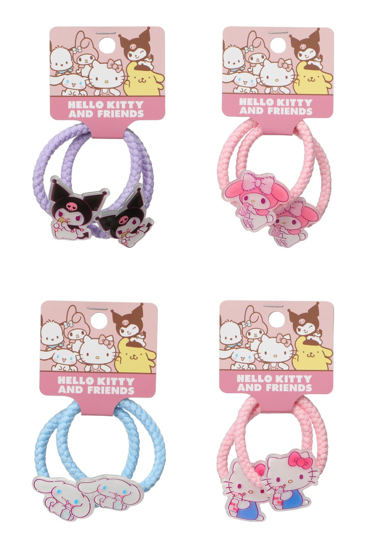 Sanrio Lisanslı Hello Kitty ve Arkadaşları Serisi Saç Lastiği