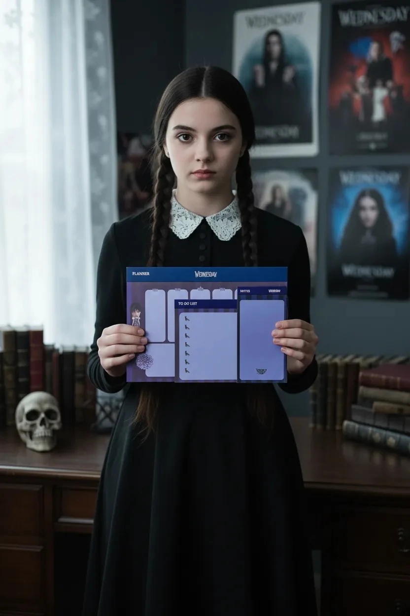 Wednesday Lisanslı Planlayıcı Set