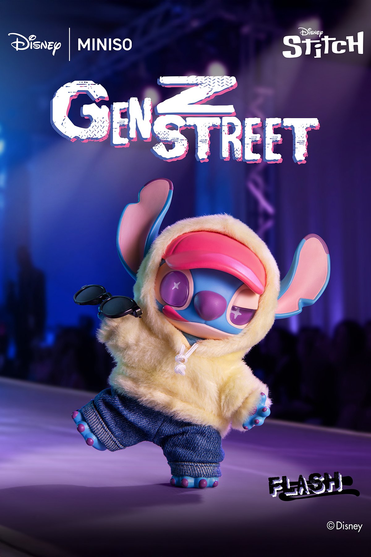 Disney Stitch Lisanslı GenZ Sokak Serisi Sürpriz Çanta Süsü -Anahtarlık - Blind Box
