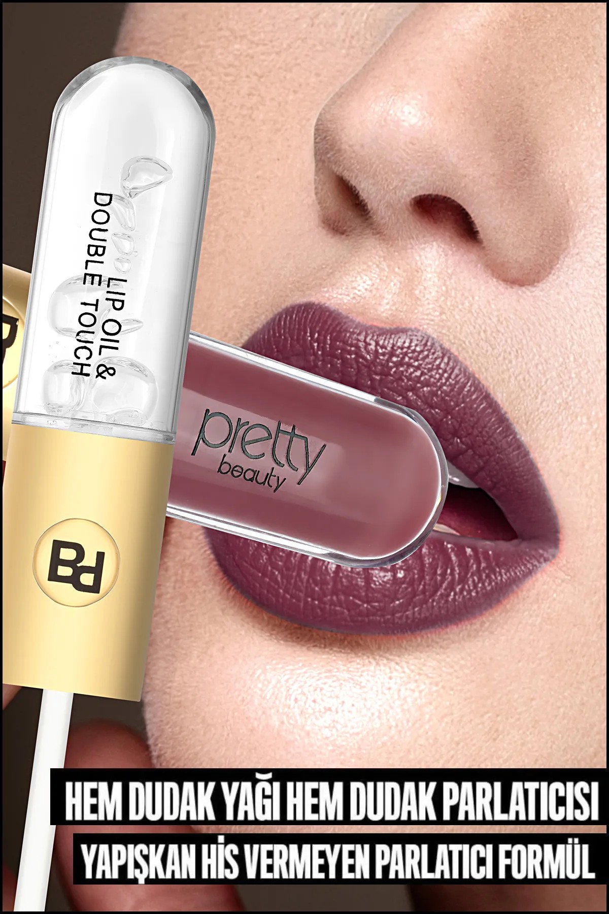 Pretty Beauty Çift Taraflı Mat Ruj & Lip Oil Pb-408A-06