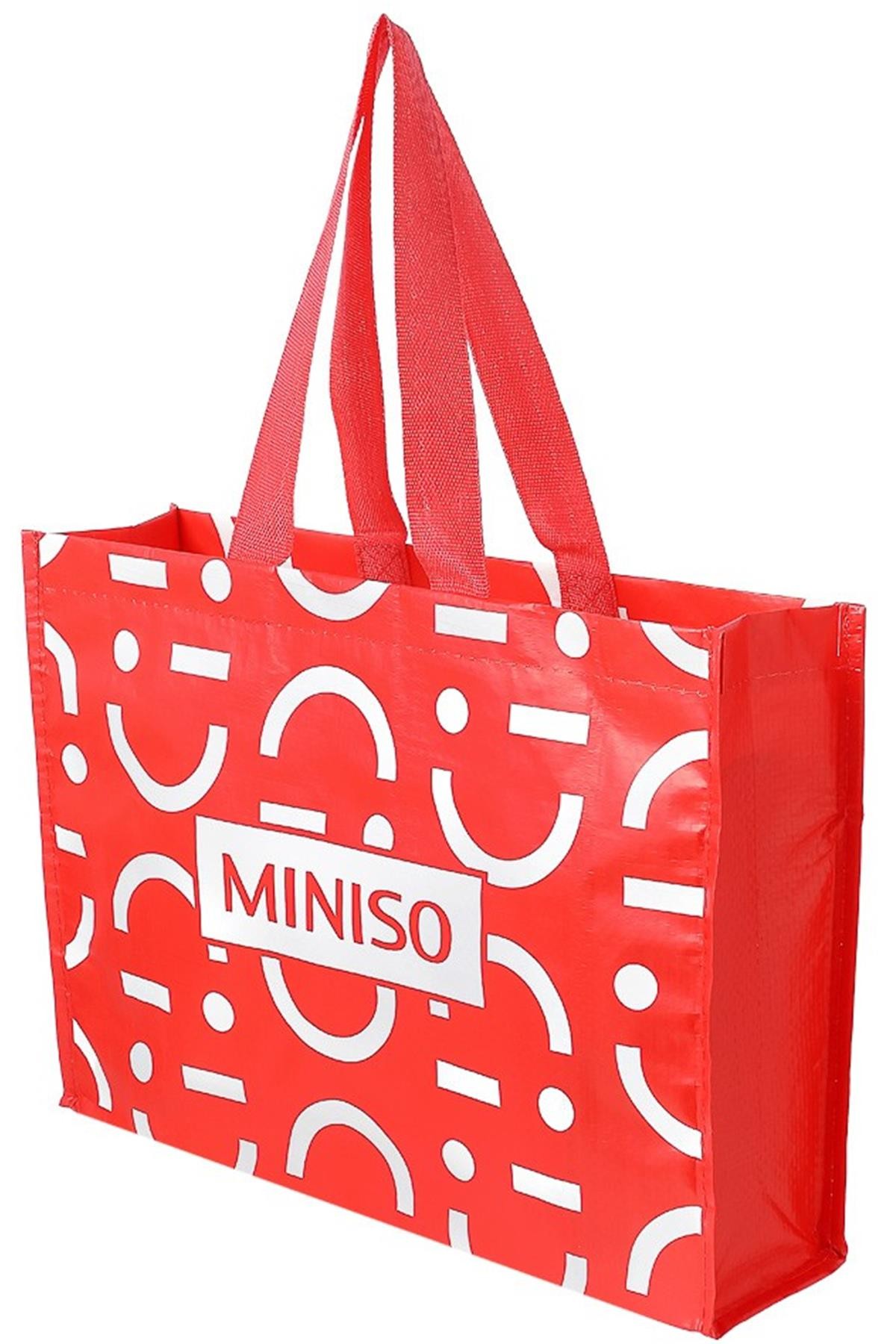 Miniso Logolu Alışveriş Çantası 38X28Cm