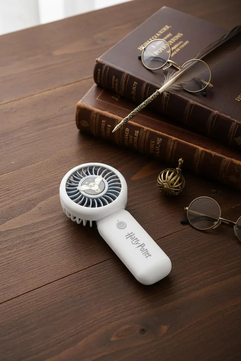 Harry Potter Lisanslı Hedwig El Tipi Vantilatör 1200mAh – Sevimli Taşınabilir Serinlik