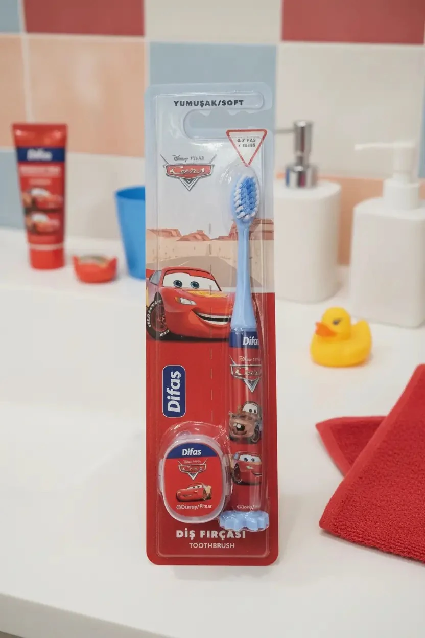 Cars Lisanslı Diş Fırçası 4-7 Yaş – Yumuşak Kıllı Çocuk Bakımı