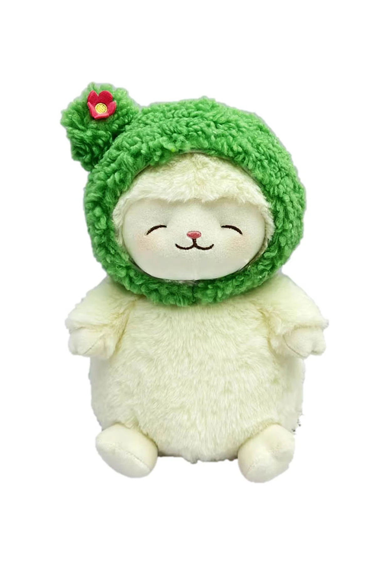 Kuzu Baa Serisi 26 cm Yumuşak Bebek (Kaktüs Şapka)