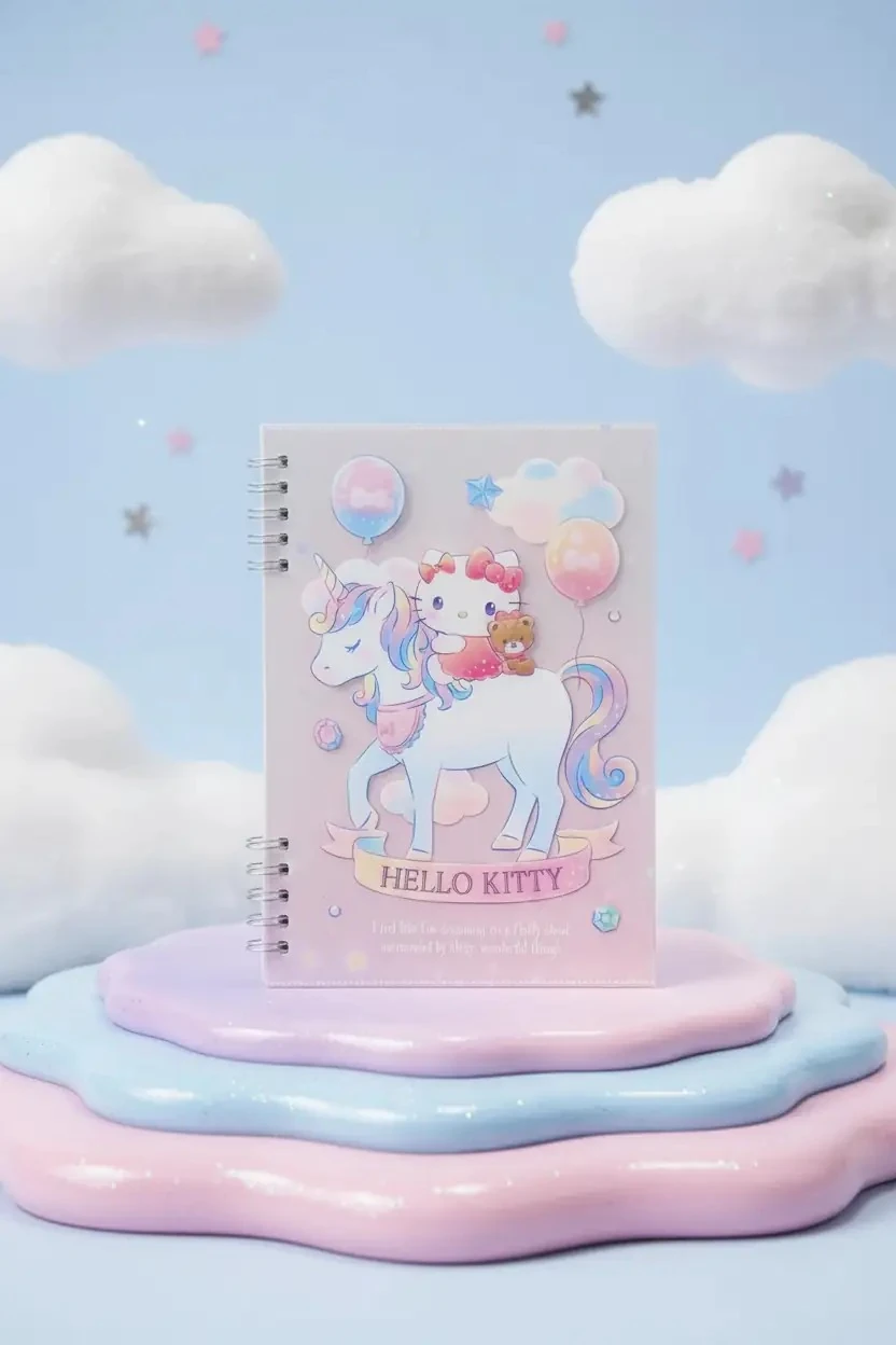 Sanrio Lisanslı Hello Kitty B5 Telli Defter 36 Yaprak 18 CM