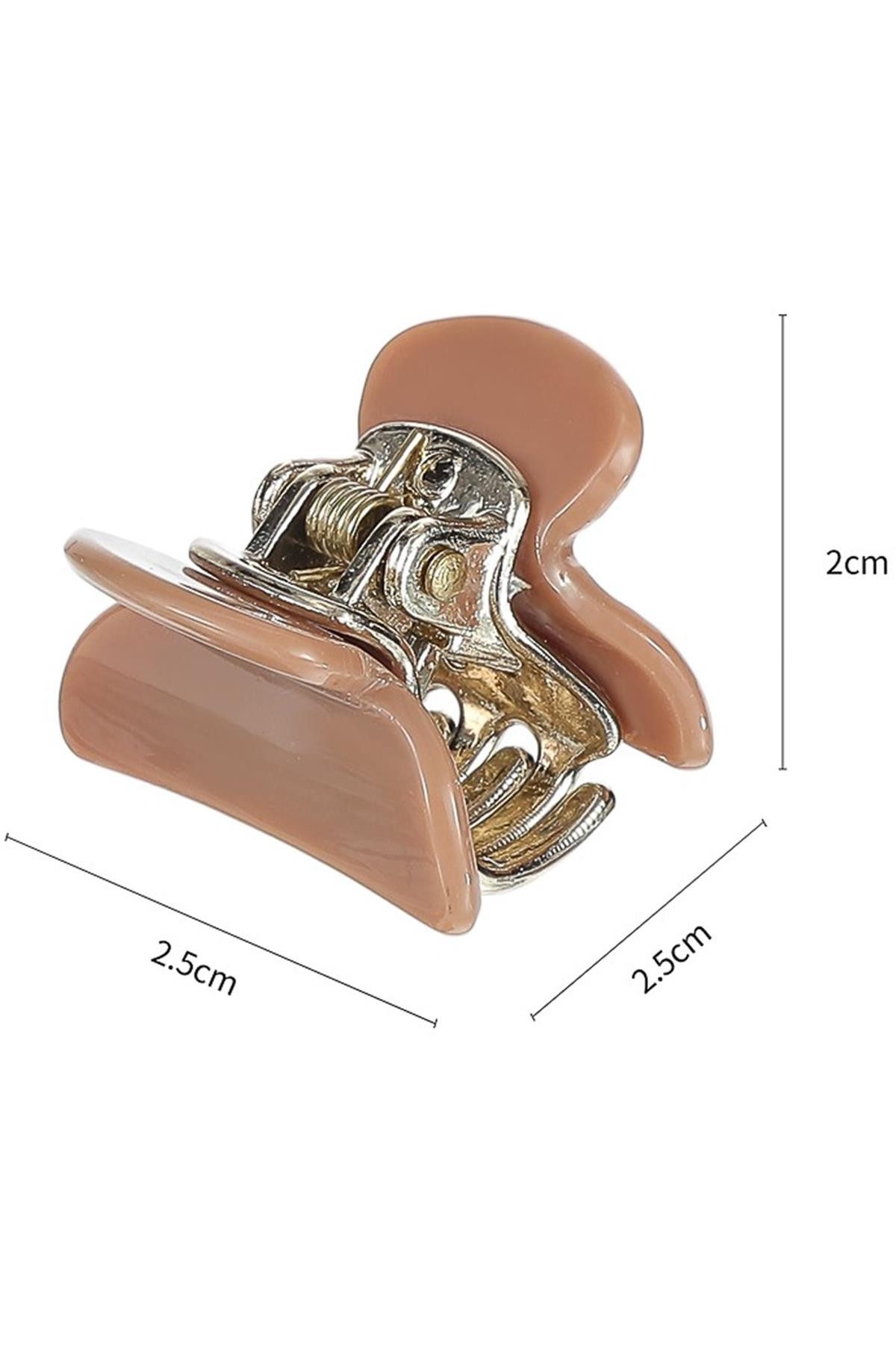 Saç Kıskacı 2.5Cm 6 'lı  Düz Renk