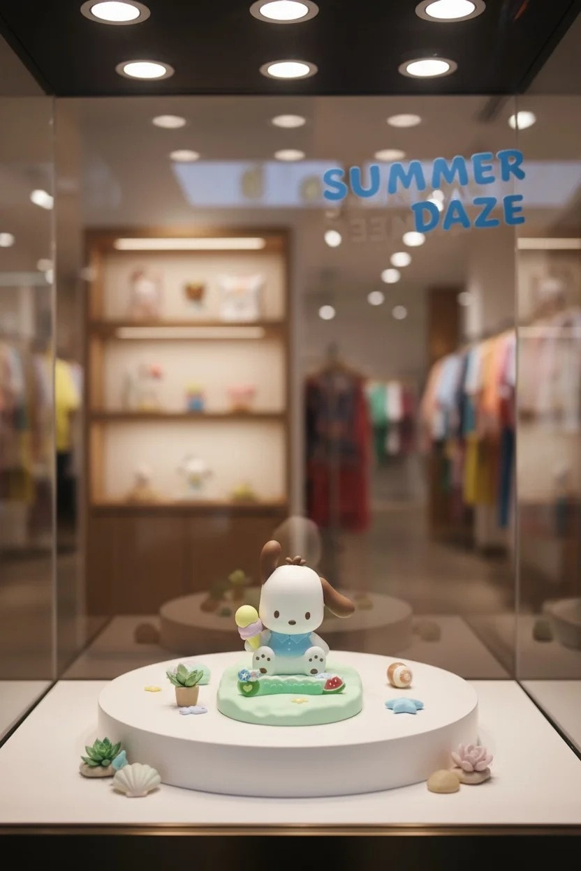Sanrio Lisanslı Yaz Serisi Masa Üstü Telefon Tutucu - Pochacco