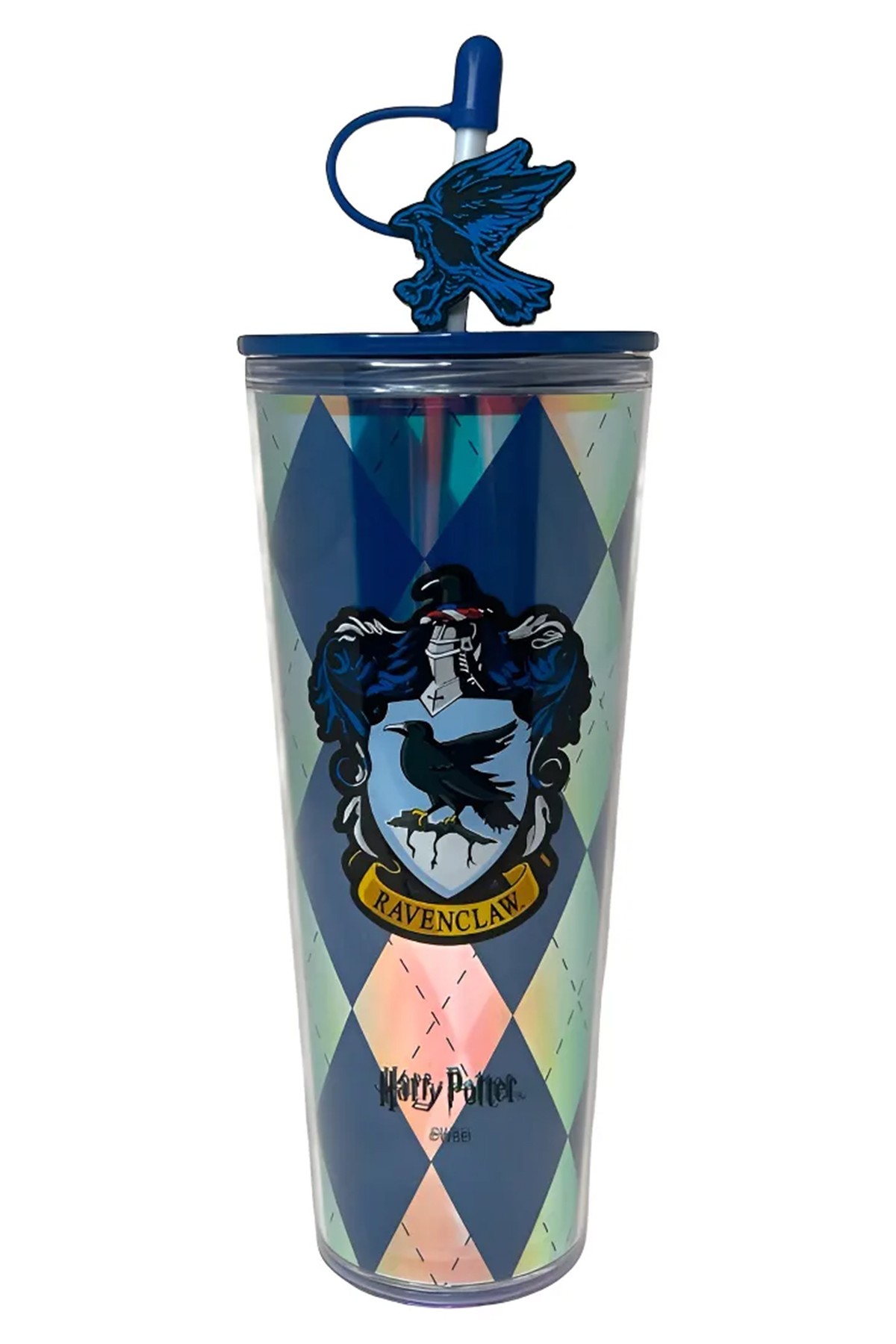 Harry Potter Lisanslı Ravenclaw Çift Cidarlı Pipetli Plastik Şişe
