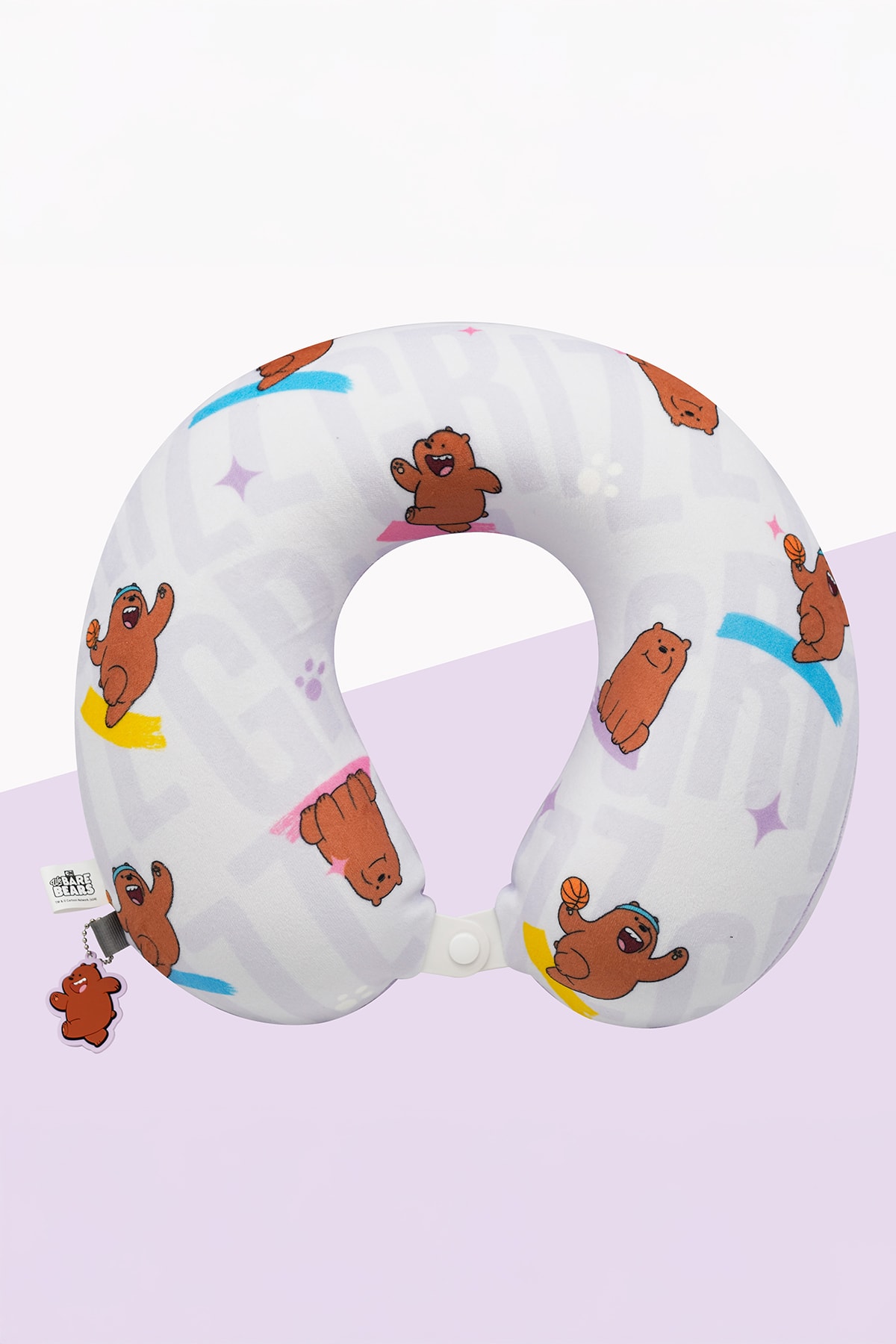 We Bare Bears Lisanslı Boyun Yastığı (Boz Ayı) (Outlet)