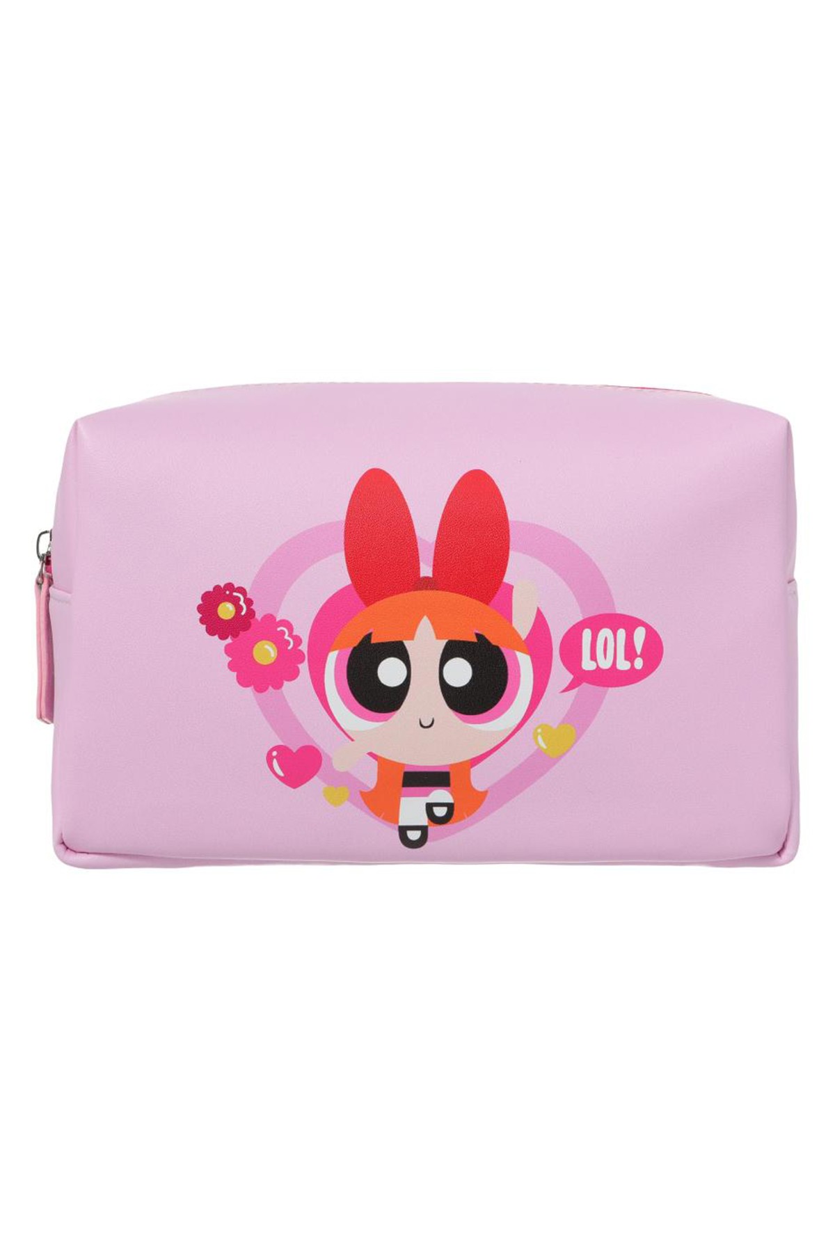 Powerpuff Girls Lisanslı Kare Kozmetik Çantası - Blossom