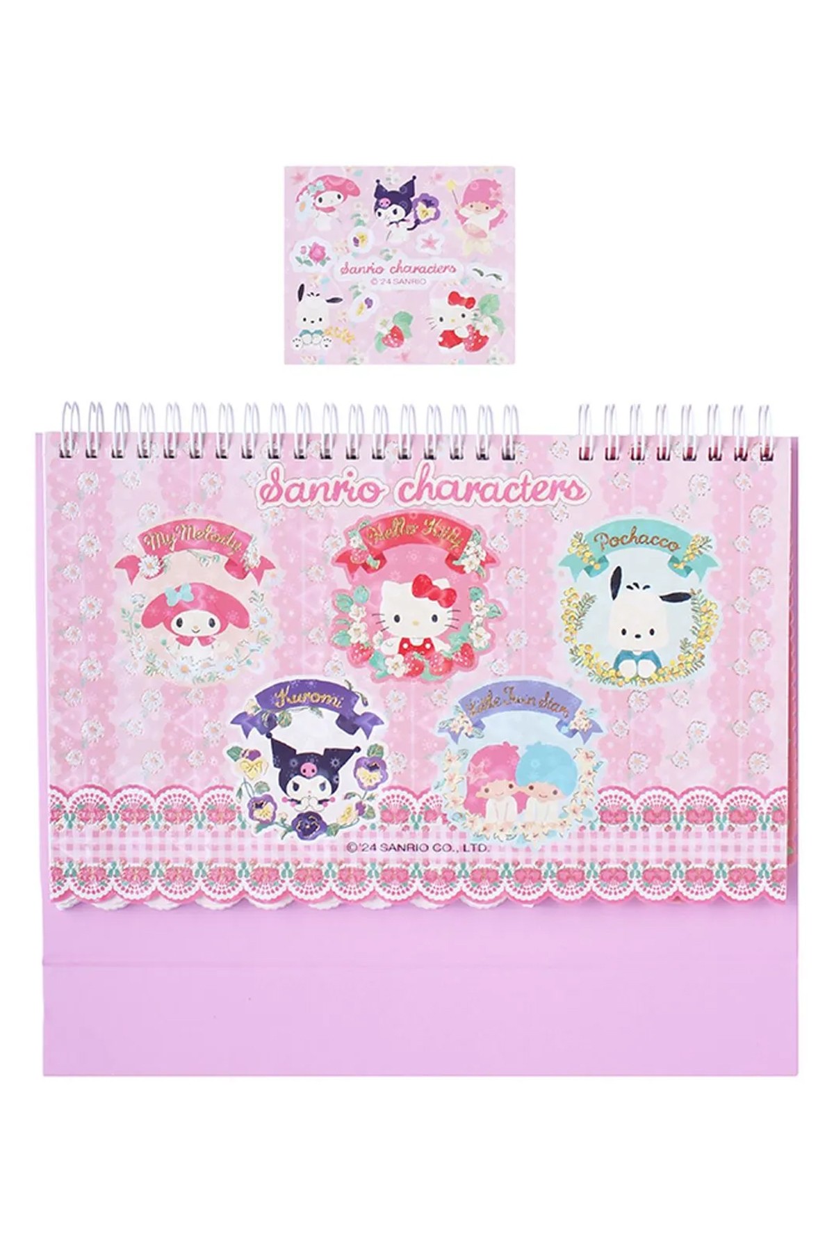 Sanrio Lisanslı Telli Not Defteri Pembe - 80 Yaprak