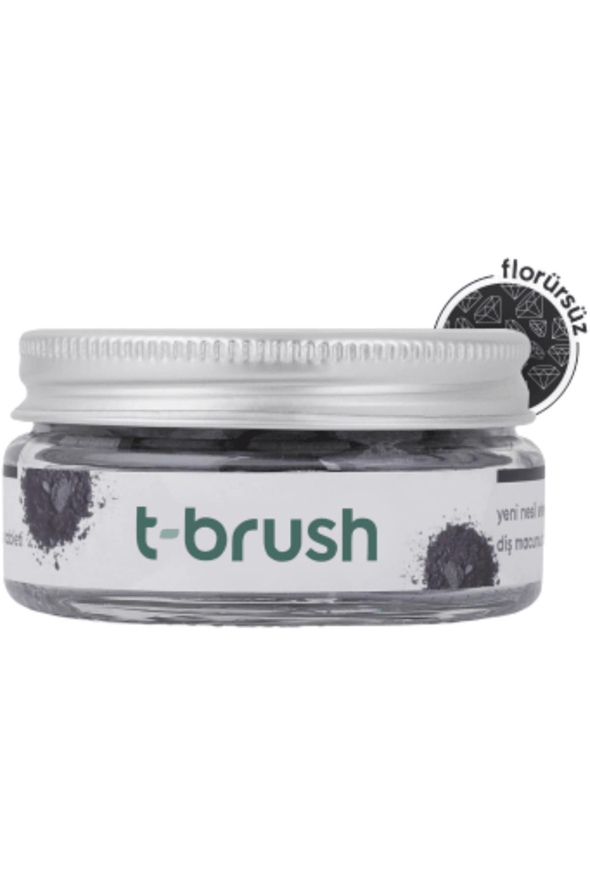 T-Brush Aktif Kömür Diş Macunu 90 Tablet Florürsüz