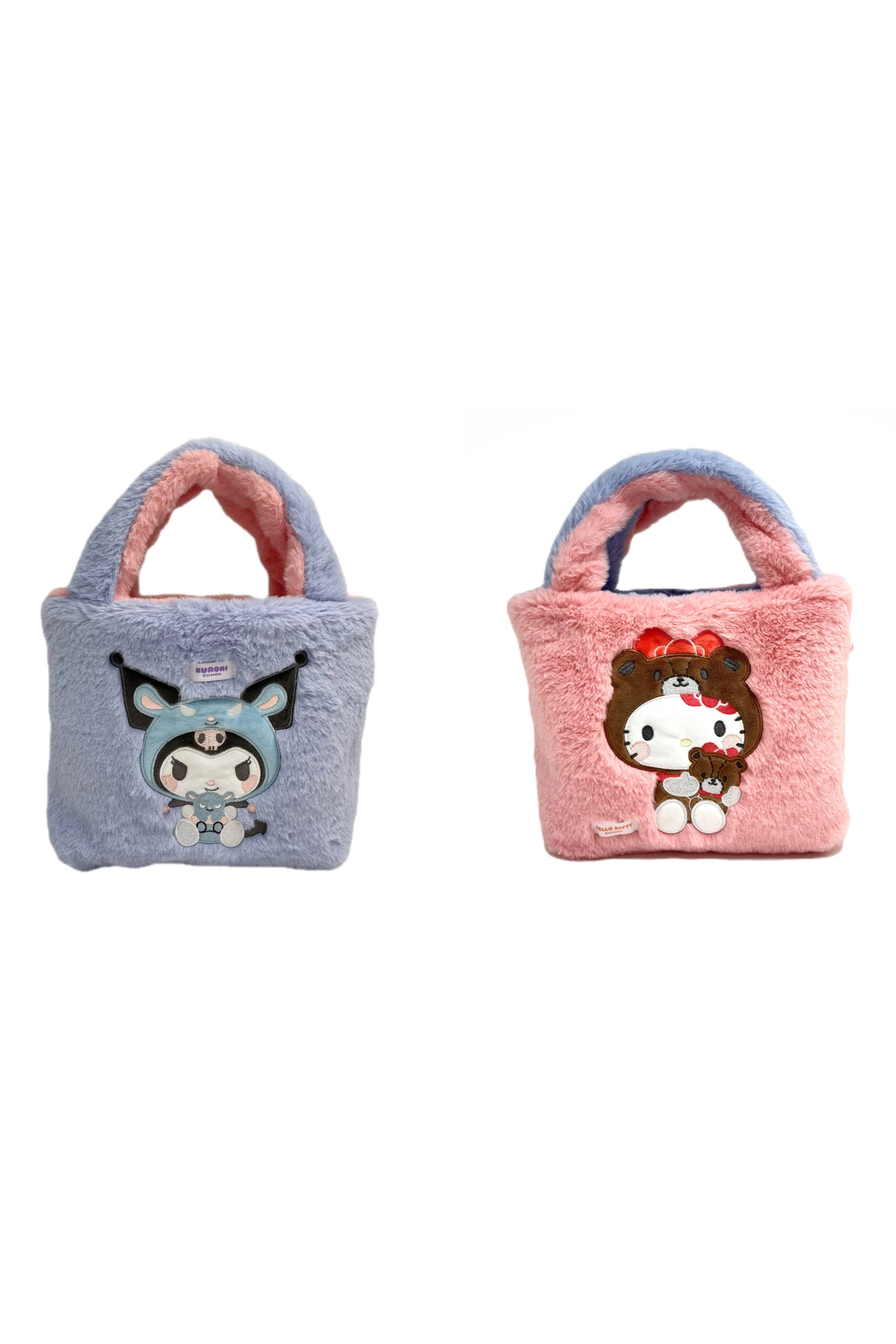 Sanrio Lisanslı Kuromi & Hello Kity Çift Taraflı Yiyecek Çantası
