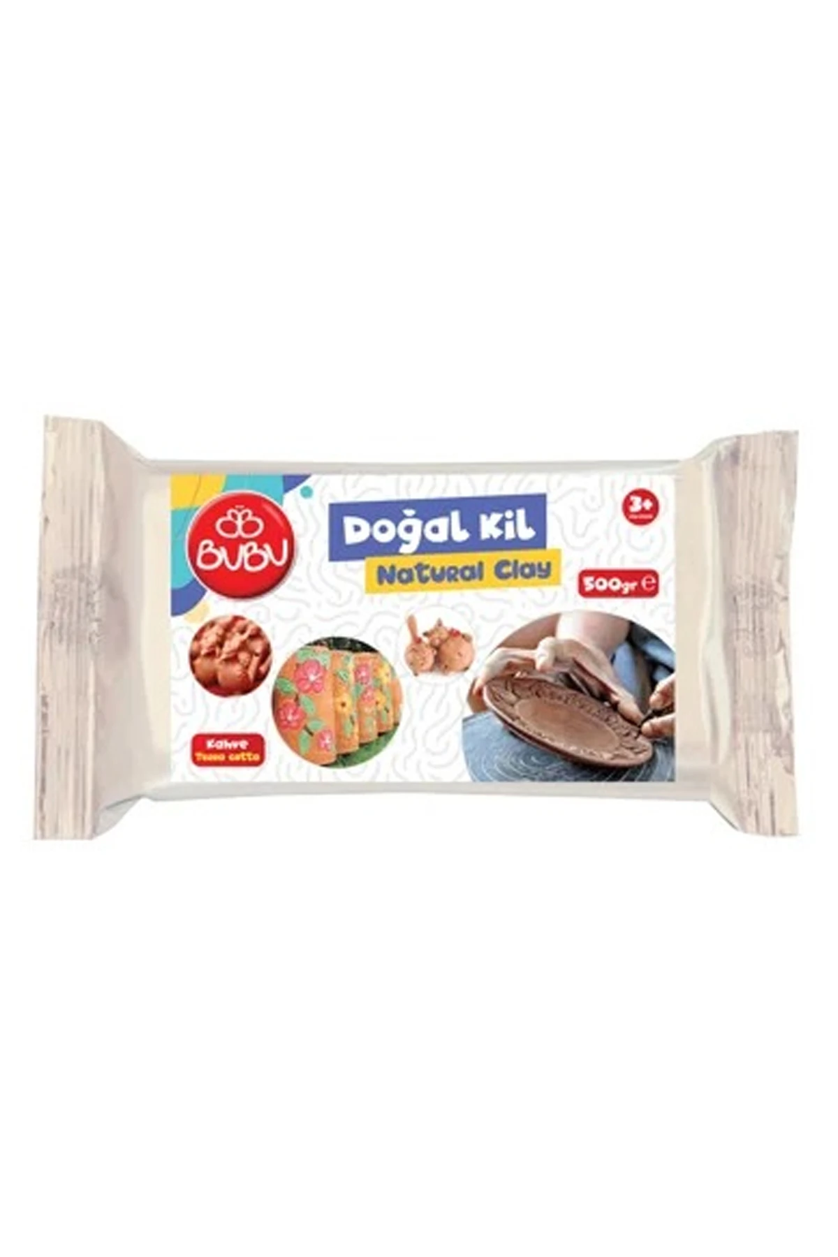 BU-BU DOĞAL KİL KAHVERENGİ 500 GR.