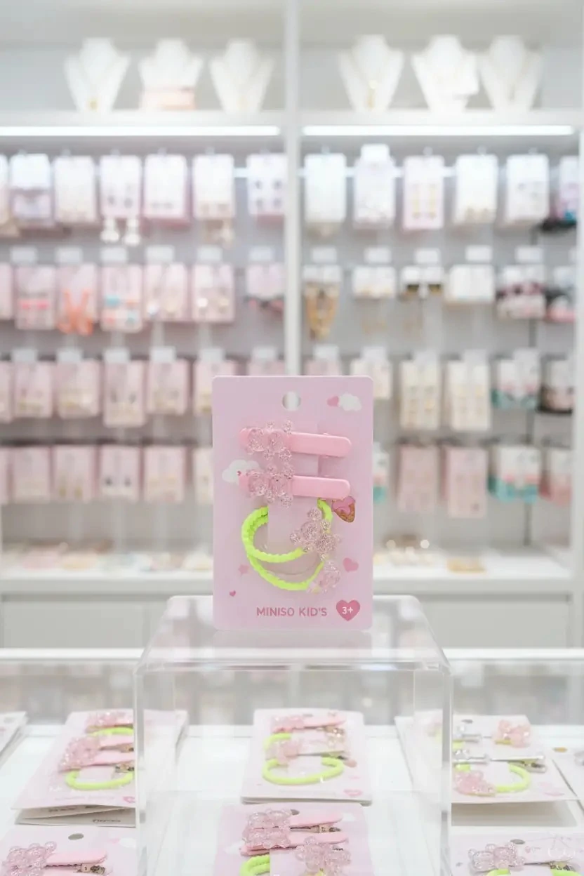 Eğlence Serisi Ayıcık Figürlü 4'lü Saç Toka Seti - Sevimli ve Renkli Stil