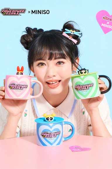 Powerpuff Girls Lisanslı Kapaklı Seramik Bardak 340mL - Blossom