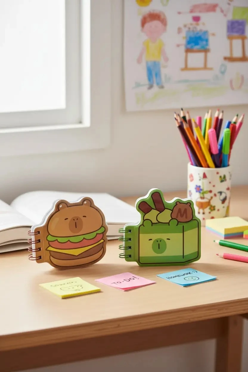 Miniso Lisanslı Pişirme Serisi Figürlü Telli Not Defteri Mimi Bara 11.9 Cm