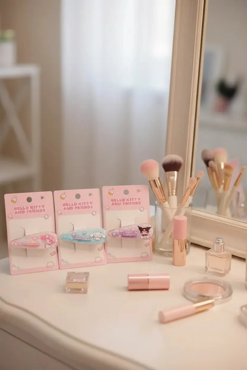 Sanrio Lisanslı Hello Kitty Ve Arkadaşları Tatlı Fabrika Saç Tokası – Renkli & Hafif Tasarım