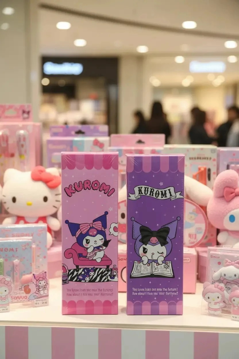 Kuromi Organizer Kutusu Dik Mor