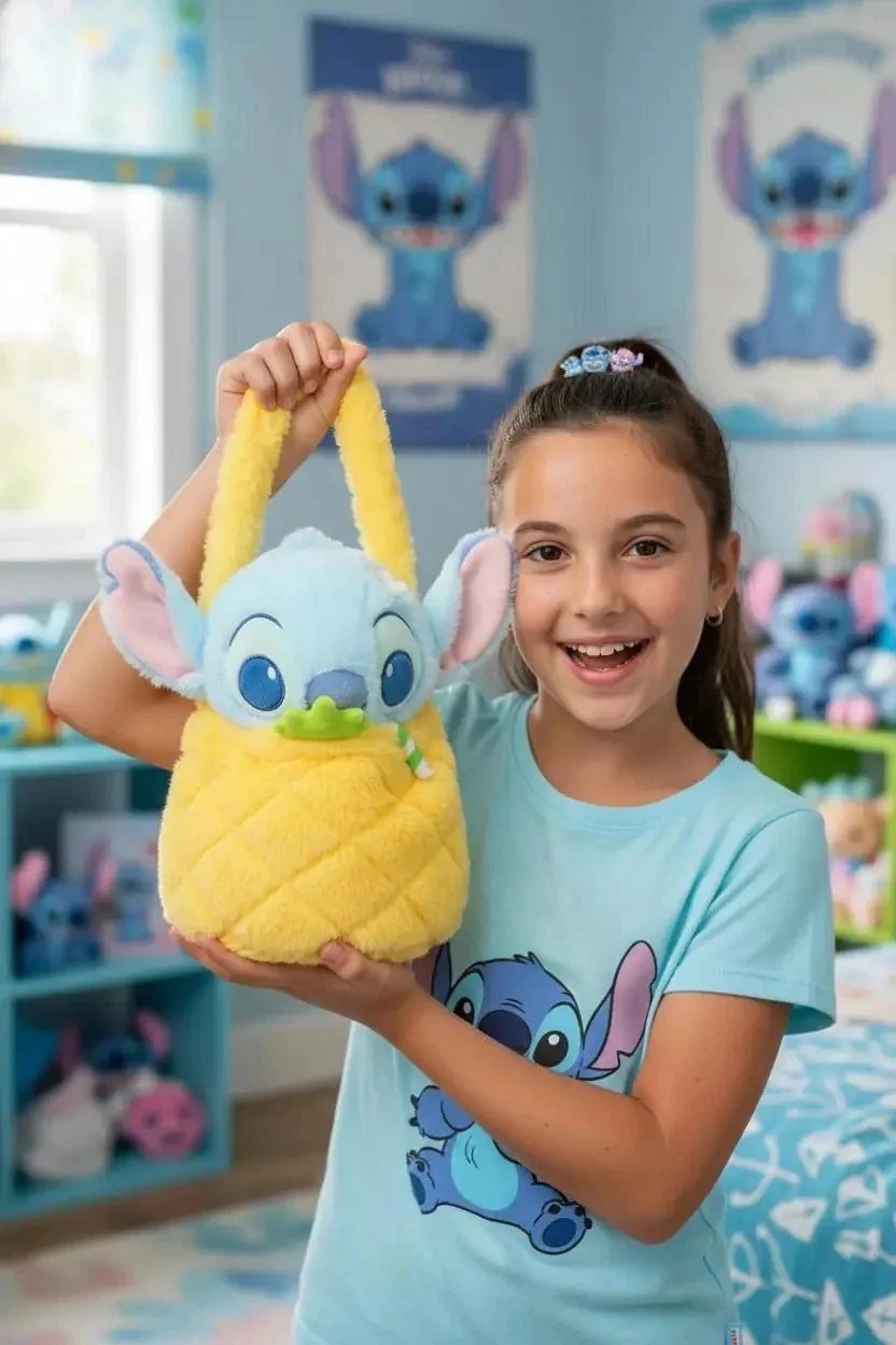 Disney Lilo & Stitch Lisanslı Meyve Serisi 2si1 Arada Peluş Oyuncak