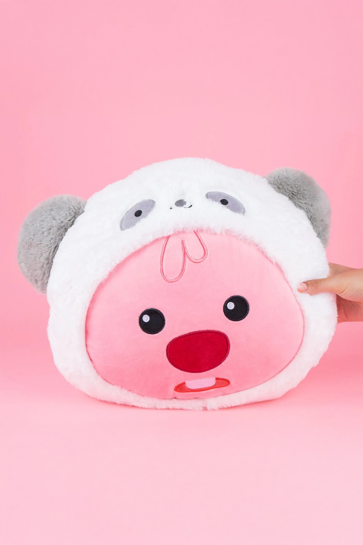 Zanmang Loopy Lisanslı Kostümlü Peluş Yastık (40cm) - Panda (Outlet)