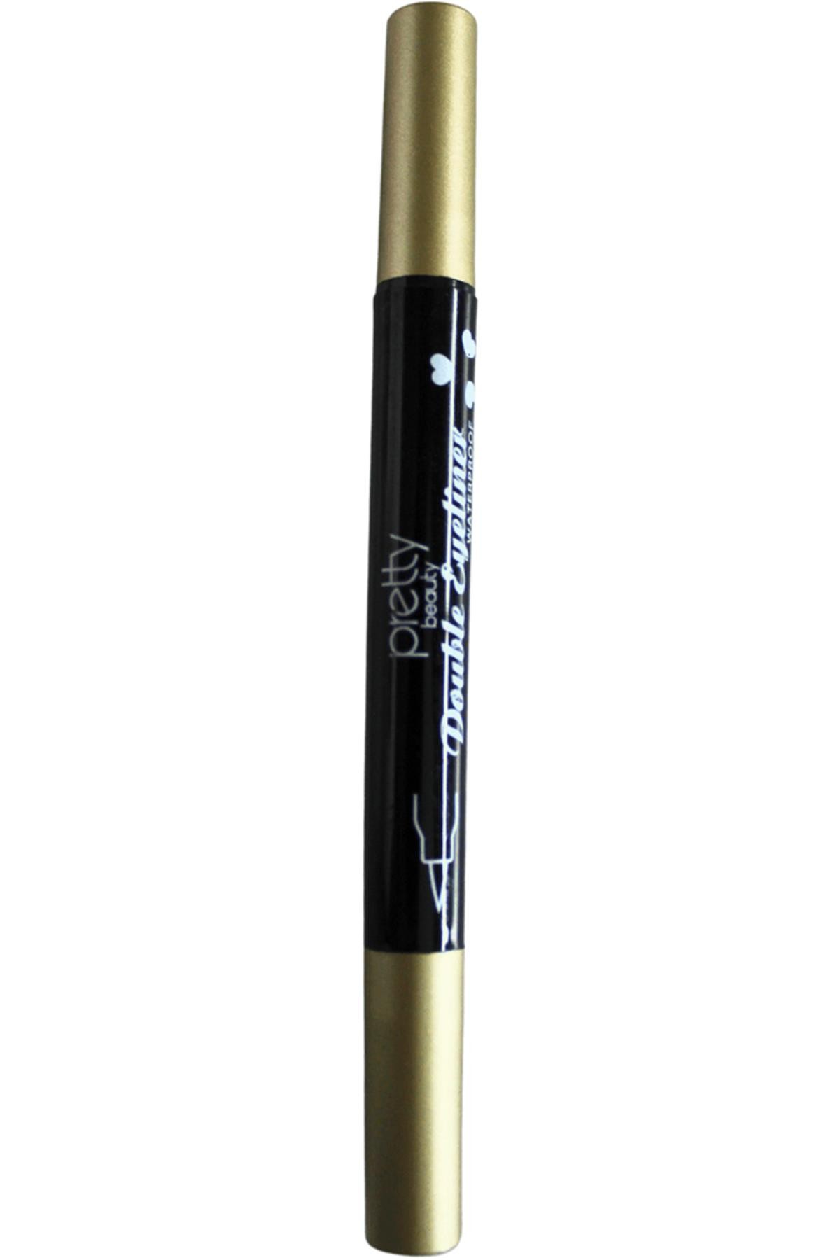 Pretty Beauty Waterproof Double Eyeliner-Dövmeli