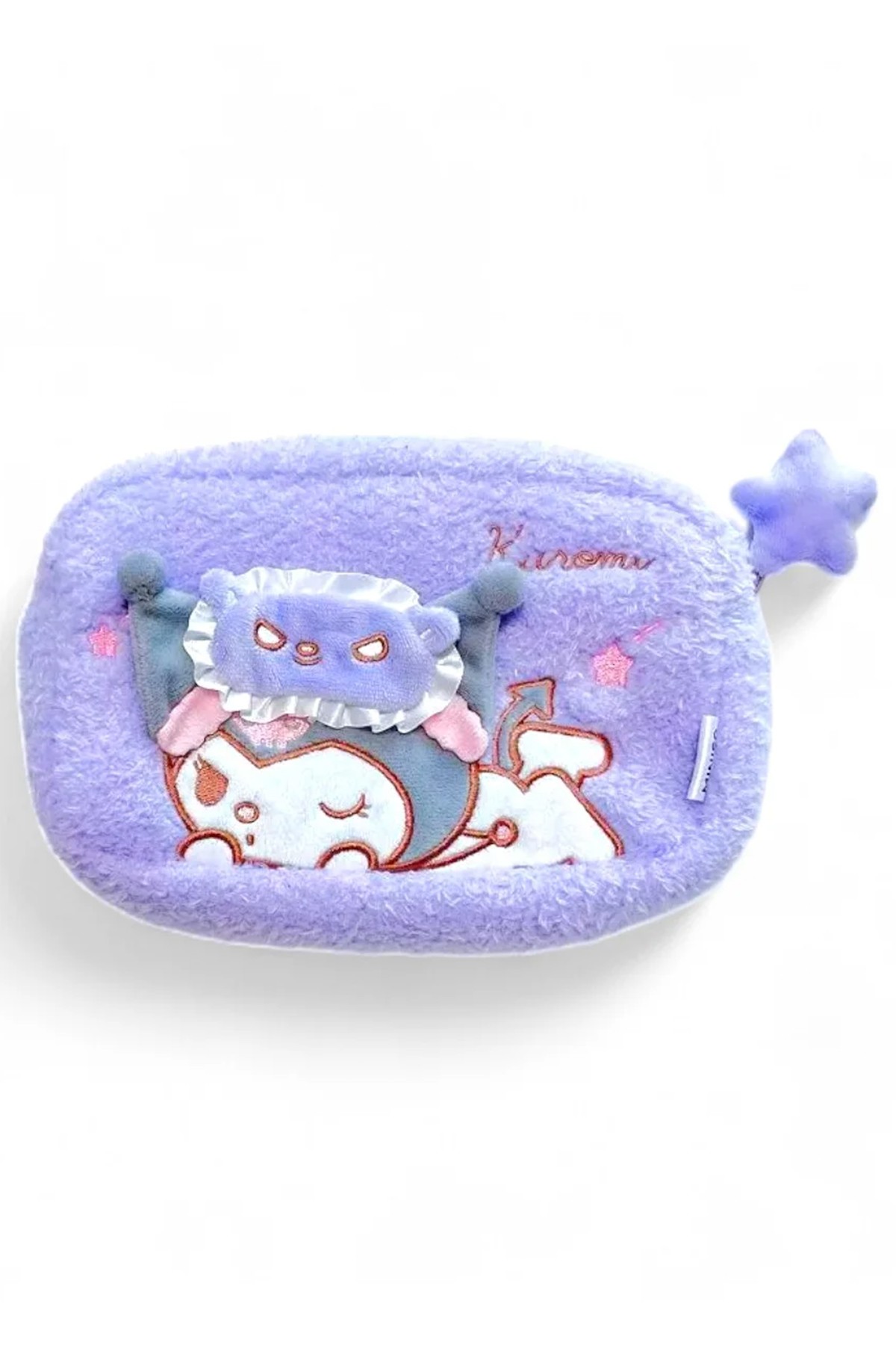 Sanrio Lisanslı Peluş Kozmetik Çantası - Kuromi